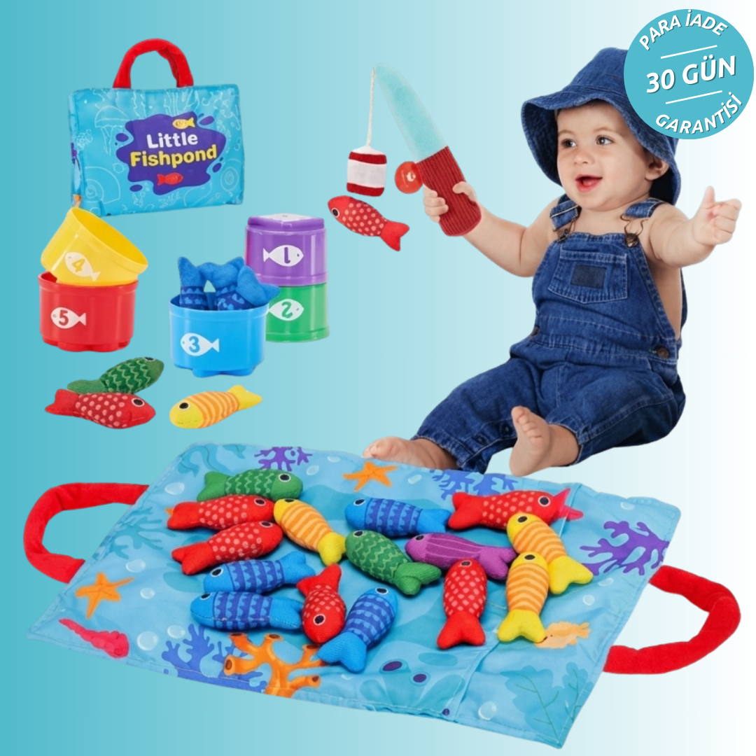 22 Parça Montessori Balık Tutma Seti