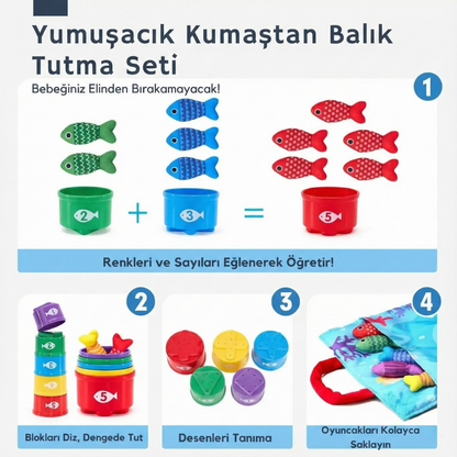 22 Parça Montessori Balık Tutma Seti