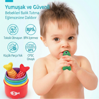 22 Parça Montessori Balık Tutma Seti